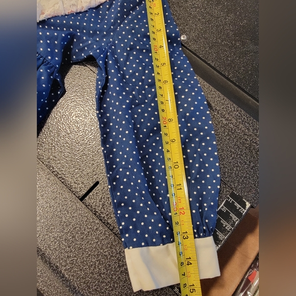 Vintage Carol Evans Jcpenney Blue/White Flower Cottage Lace Accent SZ 6X Dress - Picture 12 of 15